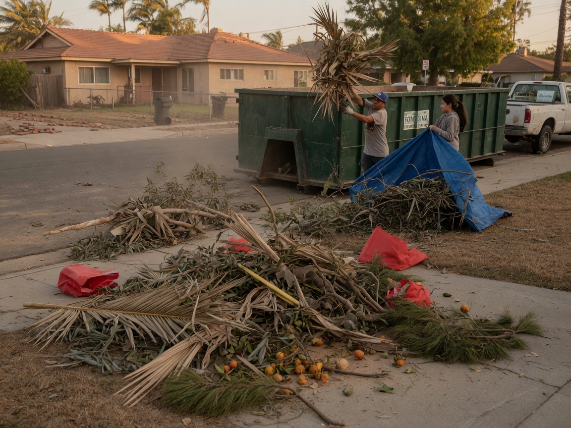 How to Handle Yard Waste After Santa Ana Winds in Fontana